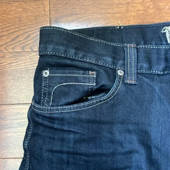 Fidelity M3010 Sabbath Rinse Men’s Jeans Size 33 Made in USA Dark Wash Straight - Picture 8 of 15